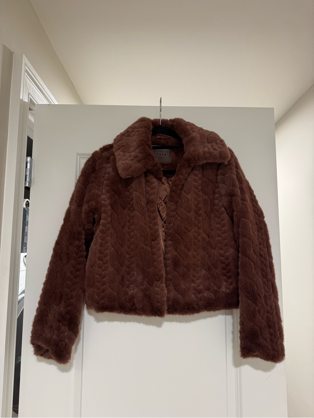 Blank NYC Brown Fur Jacket